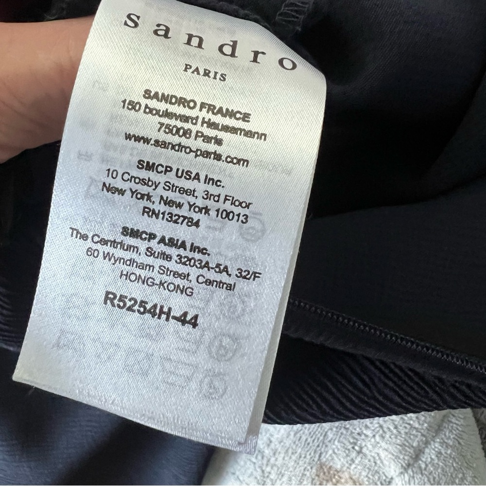 Sandro Mock Neck Ruffle Mini Dress - Picture 5 of 6